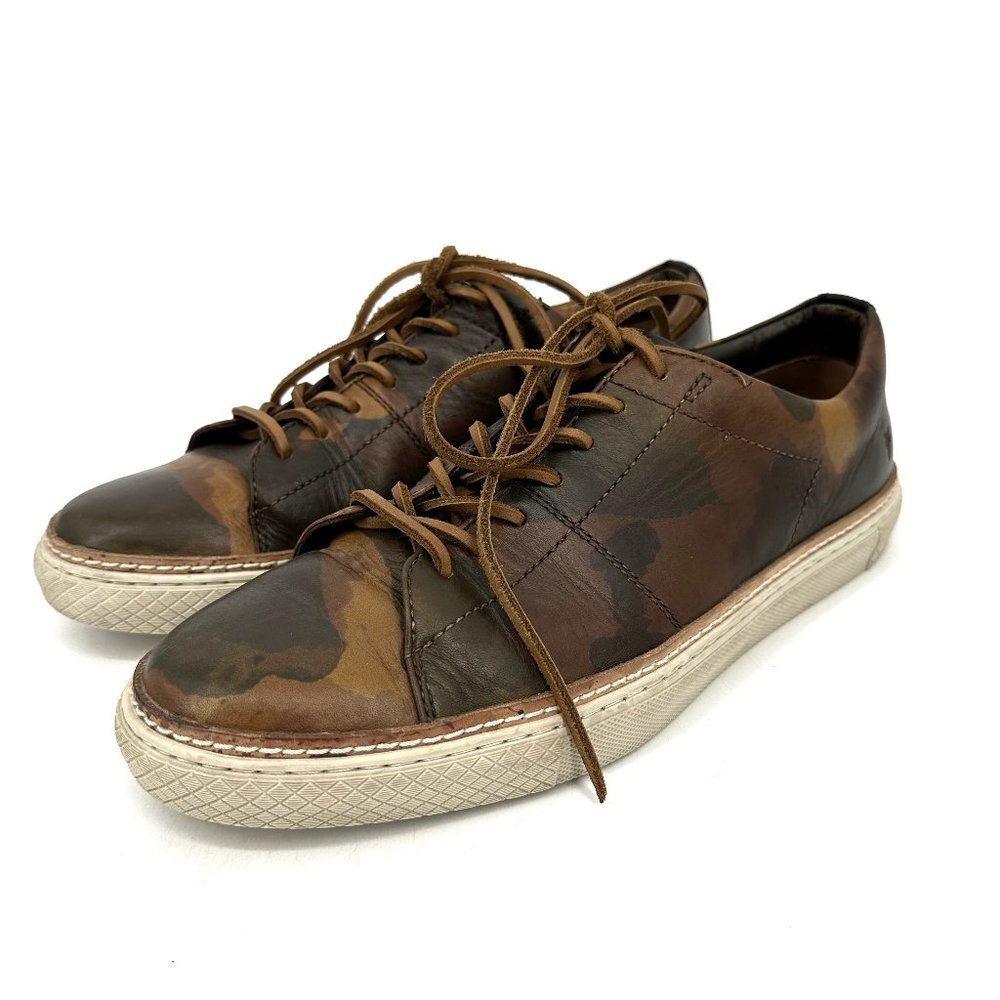 Frye Men's Essex Low Camo Sneakers Brown/Tan Size‎ 11